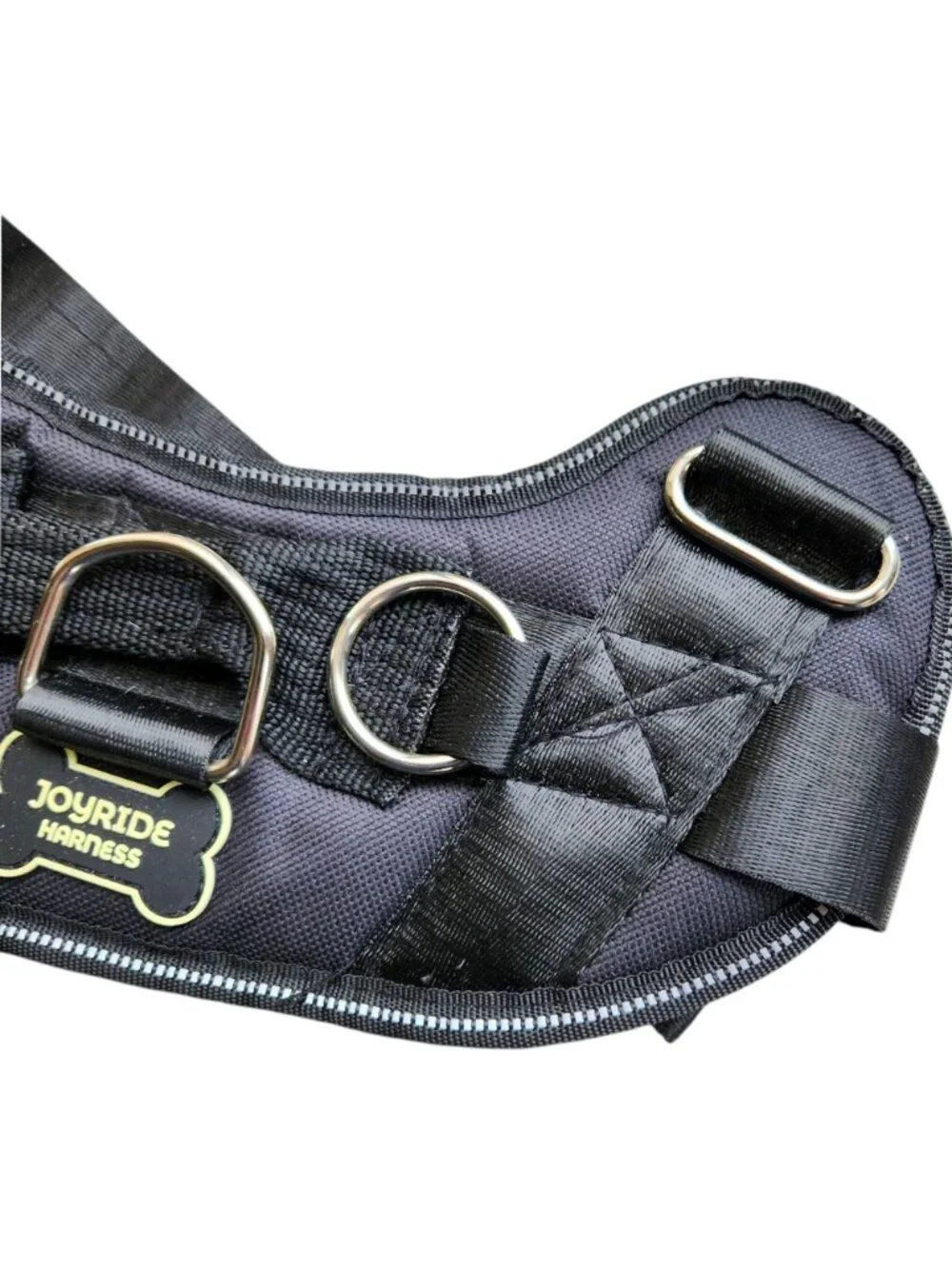 Joyride Dog Harness No Pull Tactical Reflective Black Size M Adjustable